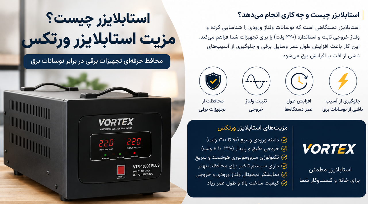 استابلایزر چیست؟ مزیت استابلایزر ورتکس و راهنمای خرید
