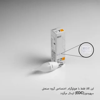 لامپ ال ای دی 7 وات ای دی سی مدل شمعی اشکی مات پایه E14 بسته 4 عددی 102557953